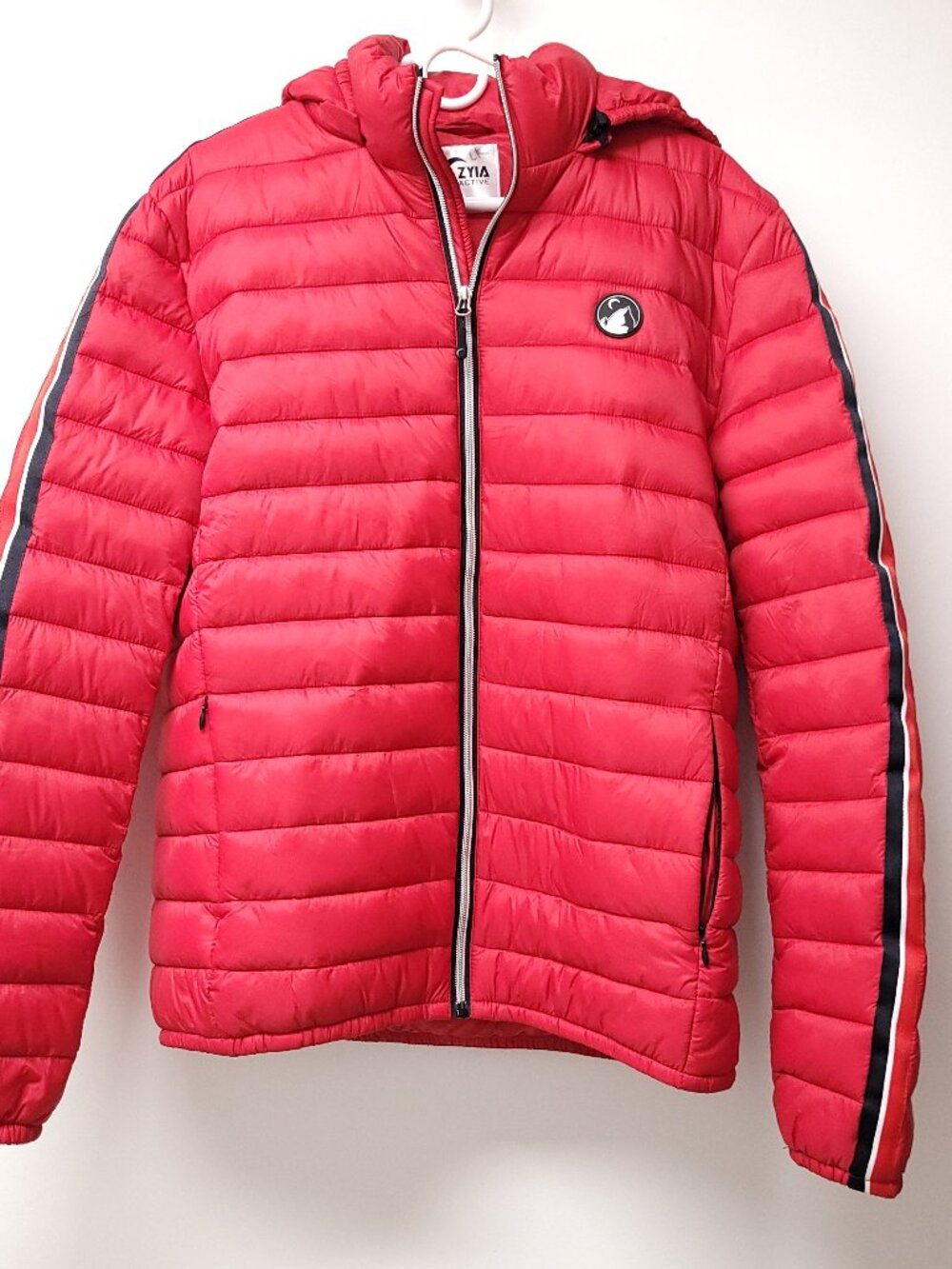 Zyia Active Mens Navy Sprinter Cinch Puffer Jacket Size L